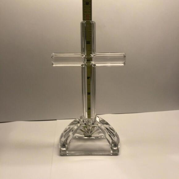 ✝️🎁Beautiful 7 Inch Marquis By Waterford Standing Cross Crystal Easter - Picture 7 of 12